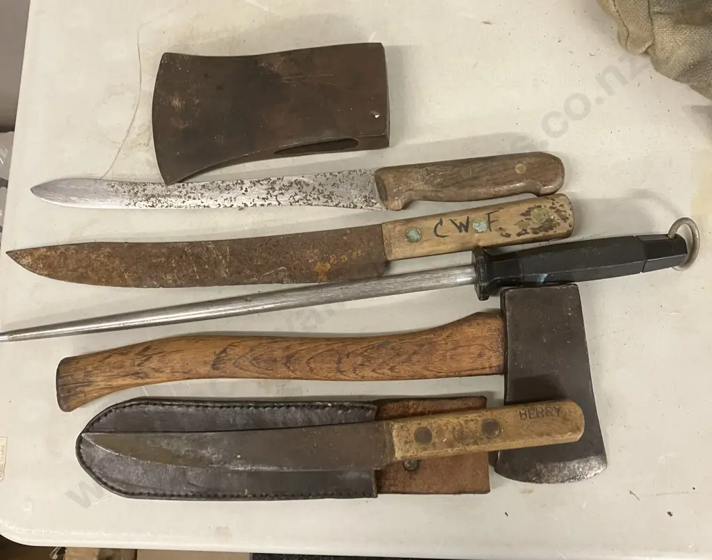 Knives, Hatchet, Axe Head Etc Image 1++