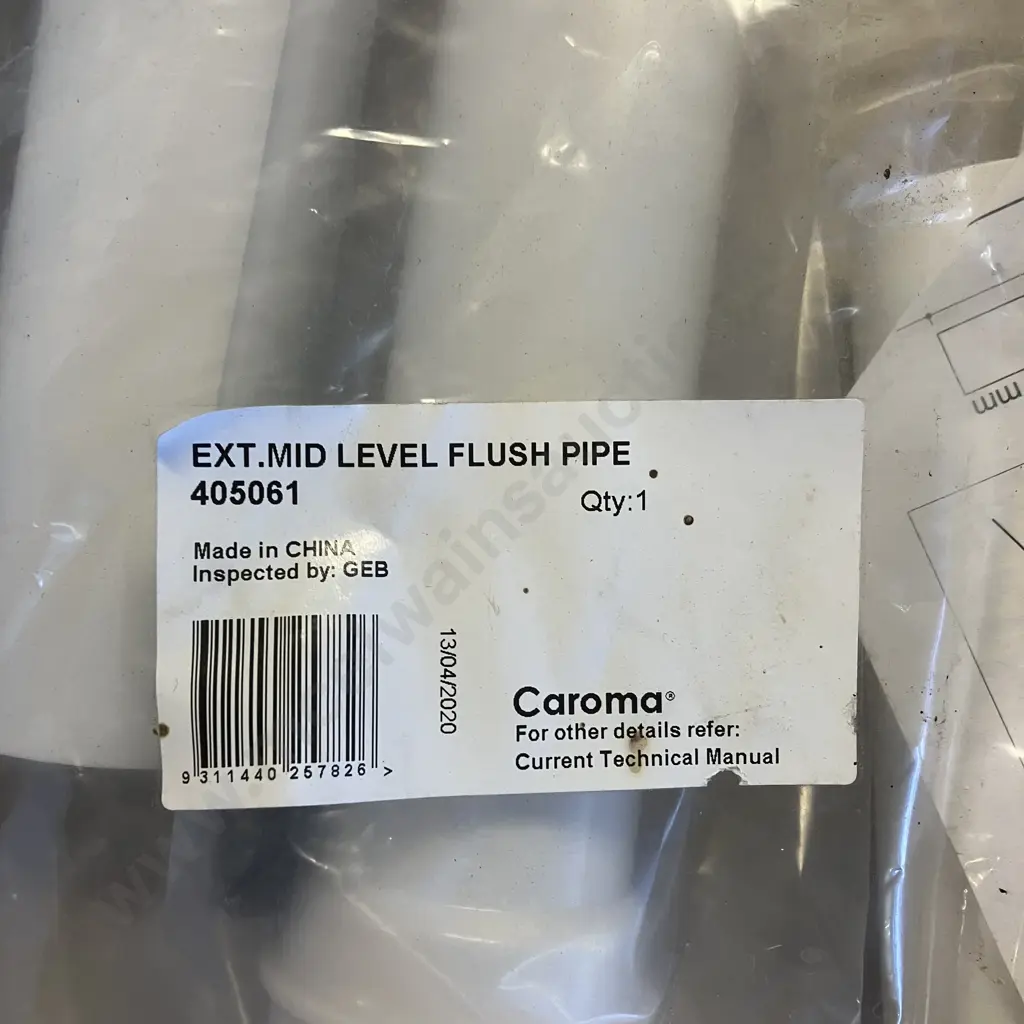 New Caroma Cosmo Sovereign Care Toilet Suite with Grey Soft Close Seat, Extended Mid-Level Flush Pipe Kit - RRP $1289.00 Image 1++