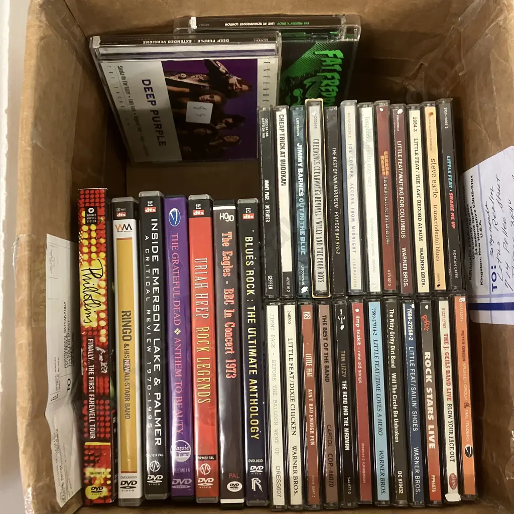 Box Lot Assorted CDs & Music DVDs Image 1++