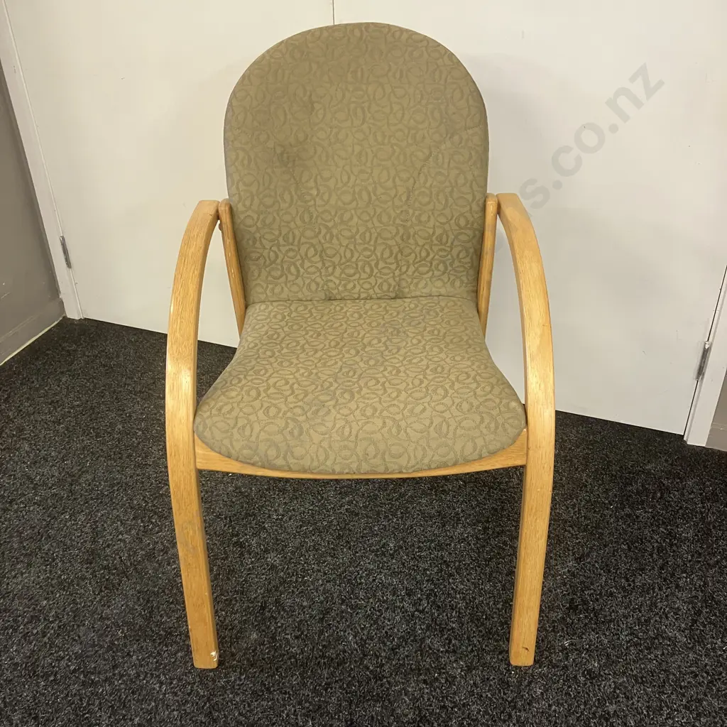 Reception Chair With Camel Colour Fabric (Unsaleable Donated) Image 1++