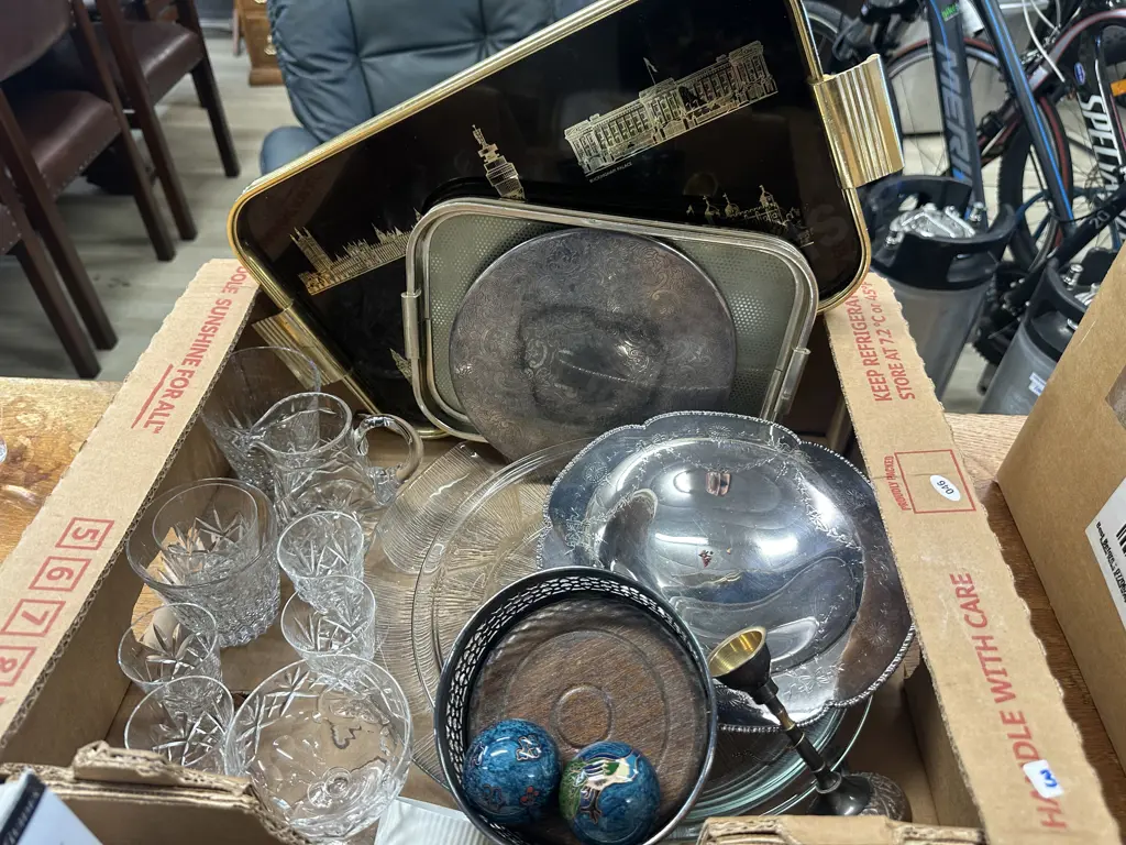 Selection Of Crystal, Silverware Etc Image 1++