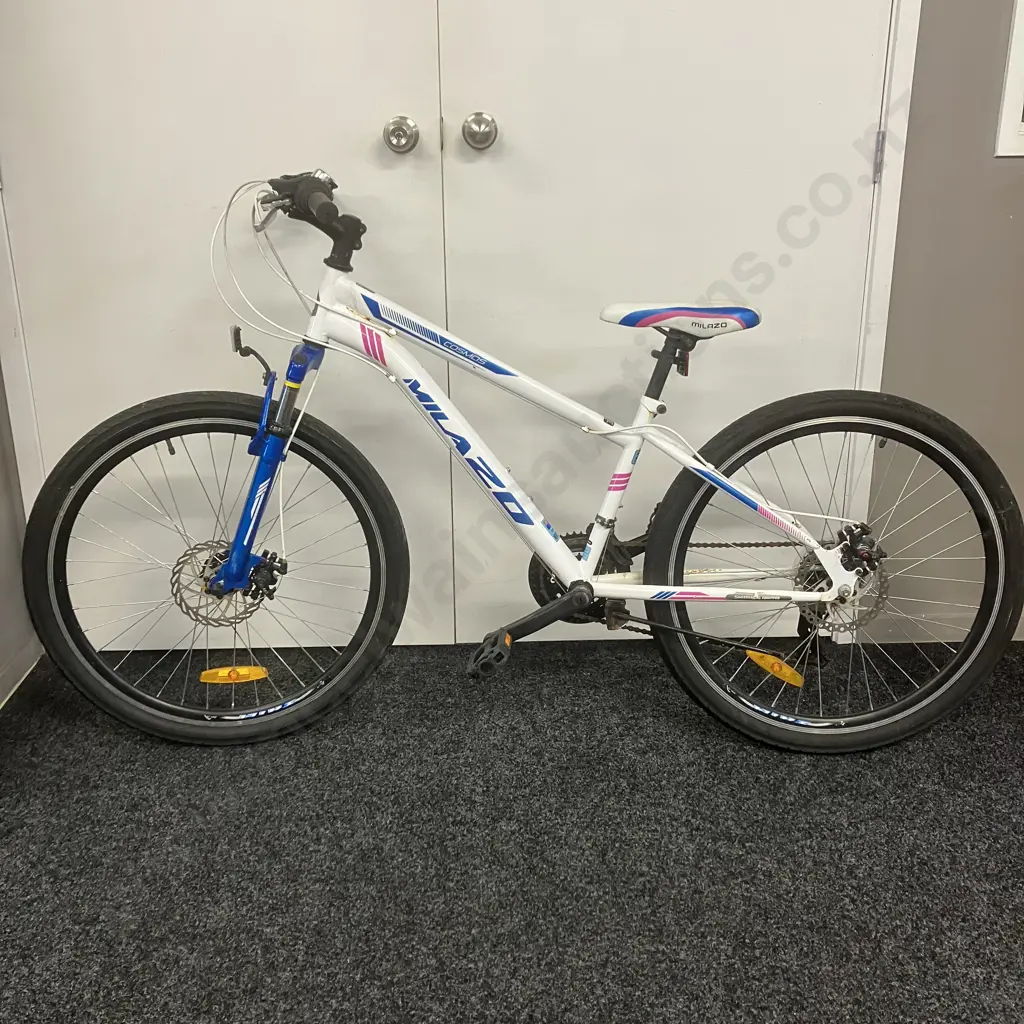 Milazo Cosmos Ladies Bike, Blue & White Colours Image 1++