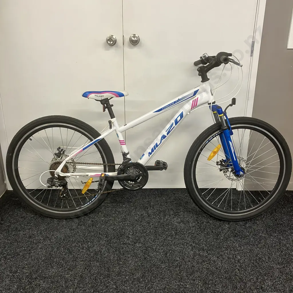 Milazo Cosmos Ladies Bike, Blue & White Colours Image 1++