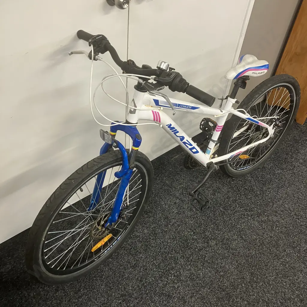 Milazo Cosmos Ladies Bike, Blue & White Colours Image 1++