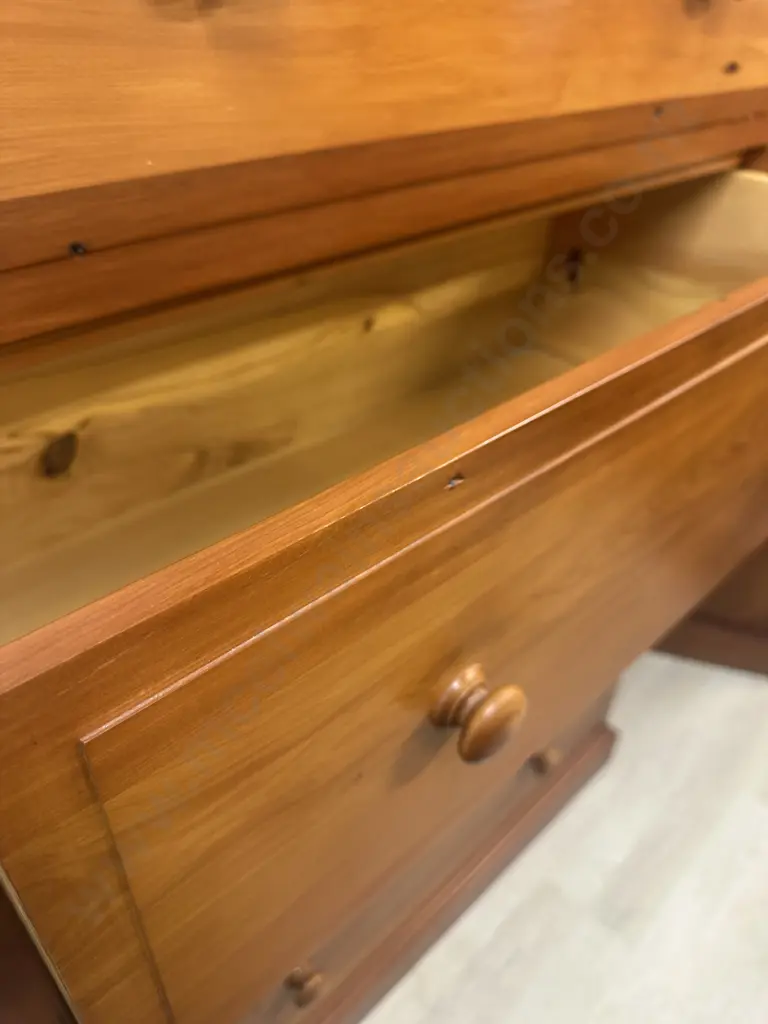 New Zealand Ancient Kauri 6 Drawer Scotch Chest With COA. Ancient Kauri Kingdom Ltd, Northland. H146 W90 D43cm Image 1++