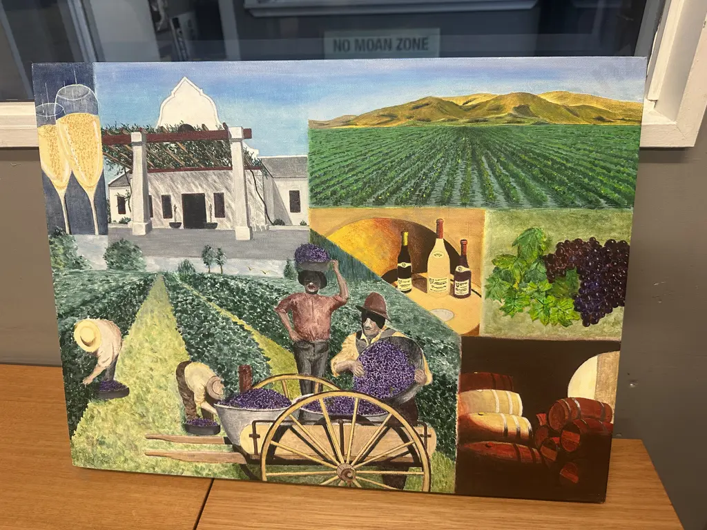 Picture On Canvas Vineyard Themed H46,W61cm. H46 Image 1++