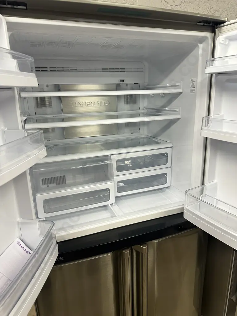 Sharp French Door Fridge Freezer Hybrid Cooling System Model SJ-F624ST Image 1++