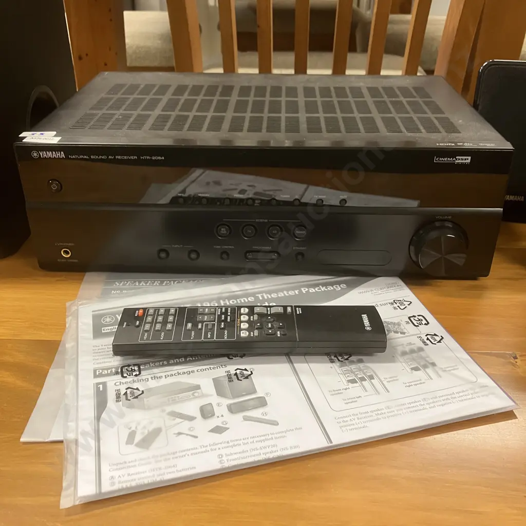 Yamaha YHT-196 Home Theater - Manuals, Cables, Remote Control Image 1++