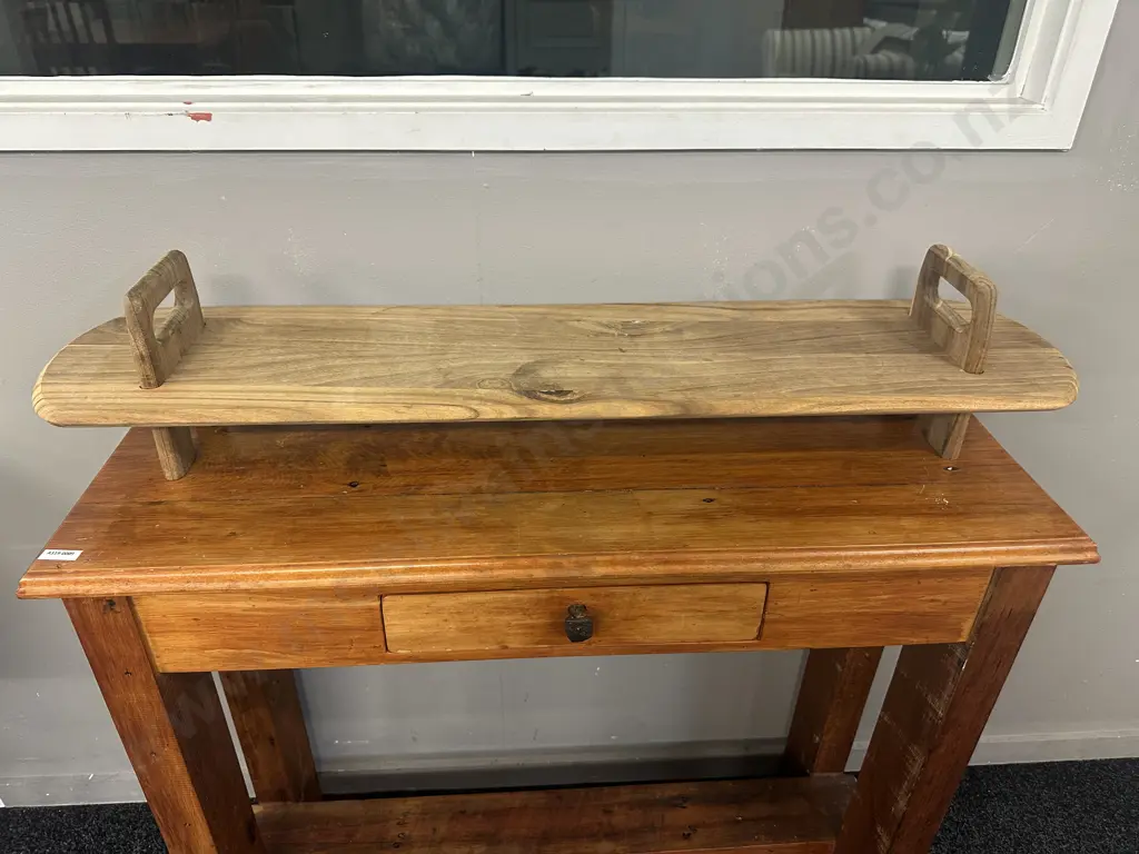 Wooden Handled Tapa's Serving Plank L95cm. Image 1++