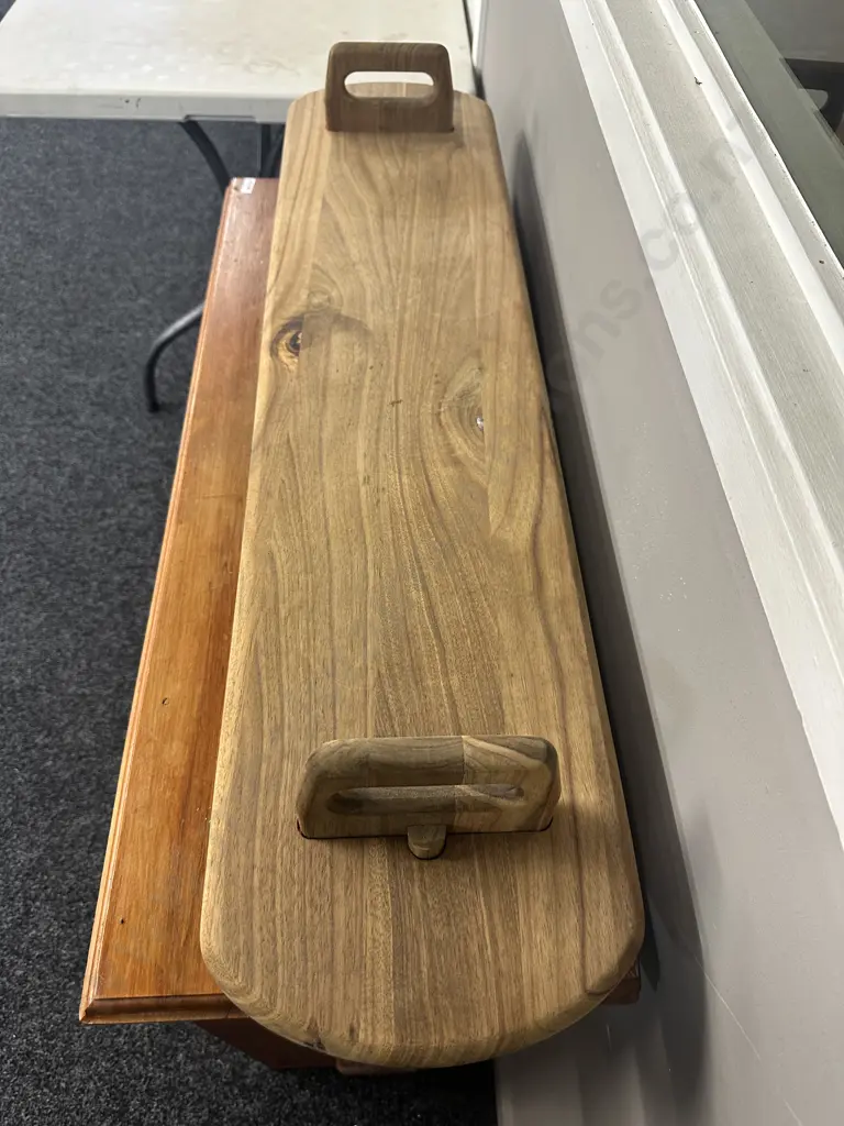 Wooden Handled Tapa's Serving Plank L95cm. Image 1++
