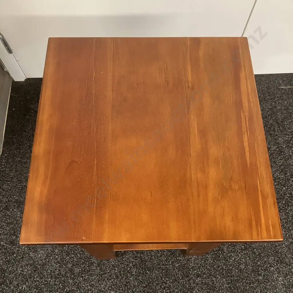 Maple Finish Side Table With Rack. 60 x 40cm Image 1++