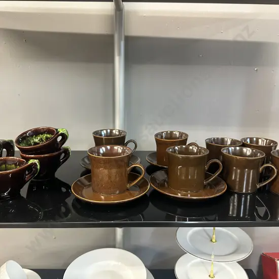Crown Lynn Duos,Cups & Assorted Pottery Items