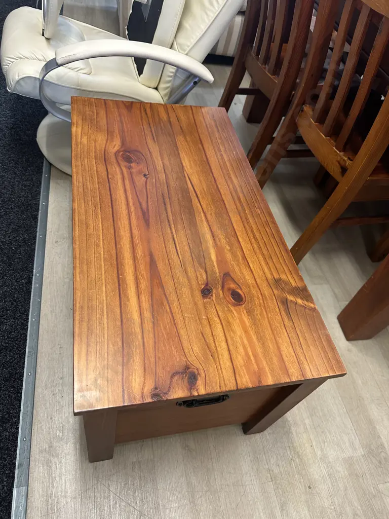 Wooden Storage/Coffee Table Single Drawer Wrought Handles  Image 1++