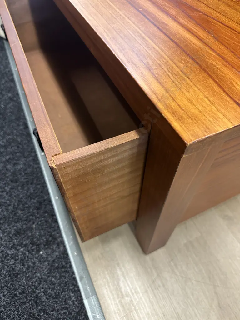 Wooden Storage/Coffee Table Single Drawer Wrought Handles  Image 1++