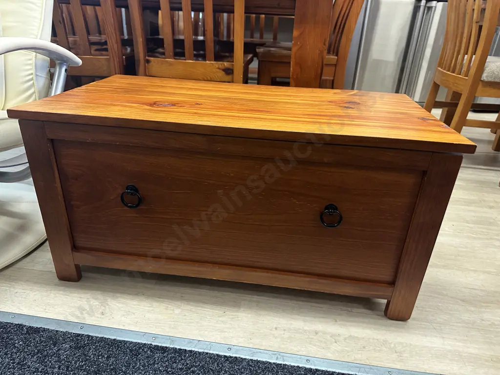 Wooden Storage/Coffee Table Single Drawer Wrought Handles  Image 1++