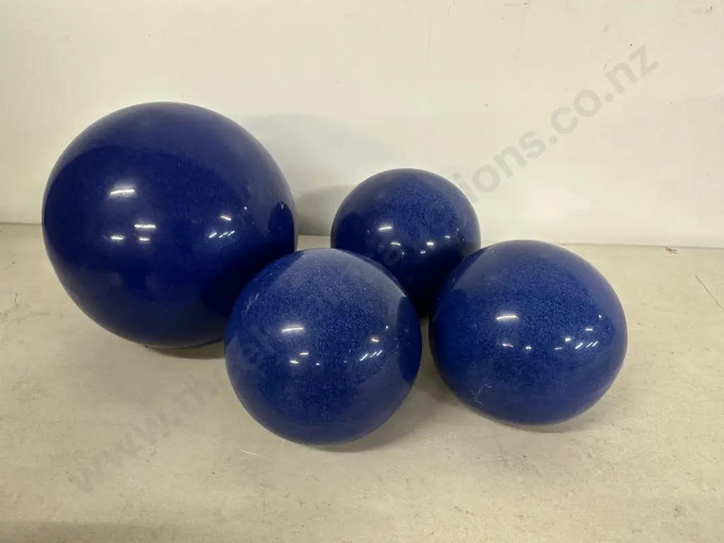 Decorative Blue Glazed Balls Image 1++