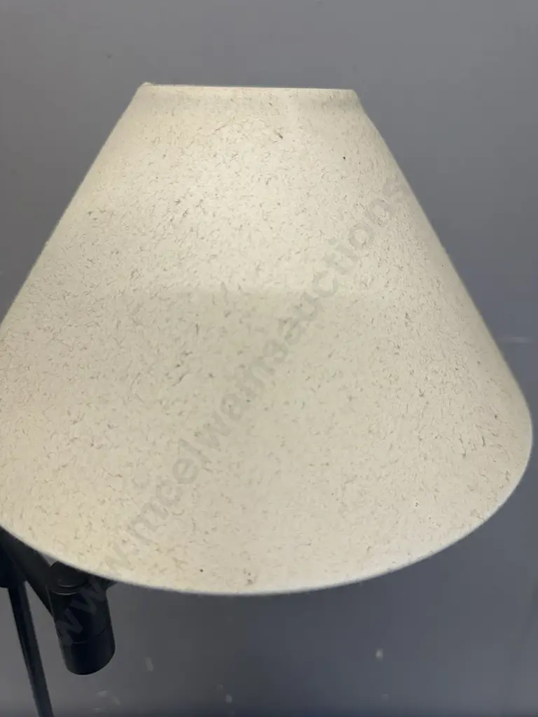 Classic Swing Arm Table Lamp With Cream Shade H71cm. Image 1++