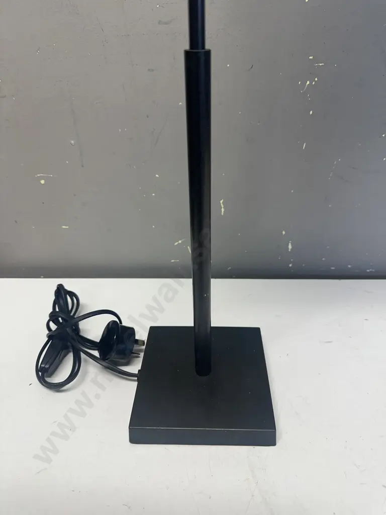 Classic Swing Arm Table Lamp With Cream Shade H71cm. Image 1++