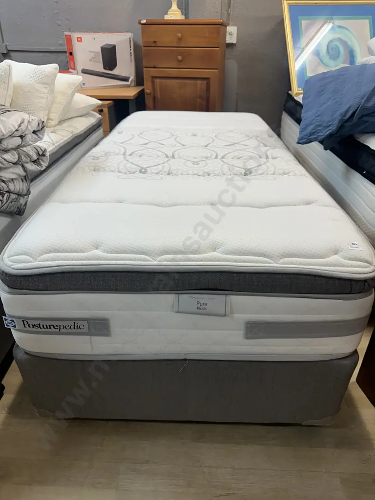 Sealy Posturepedic Aspire Pure Plush Single Size Mattress & Base Image 1++