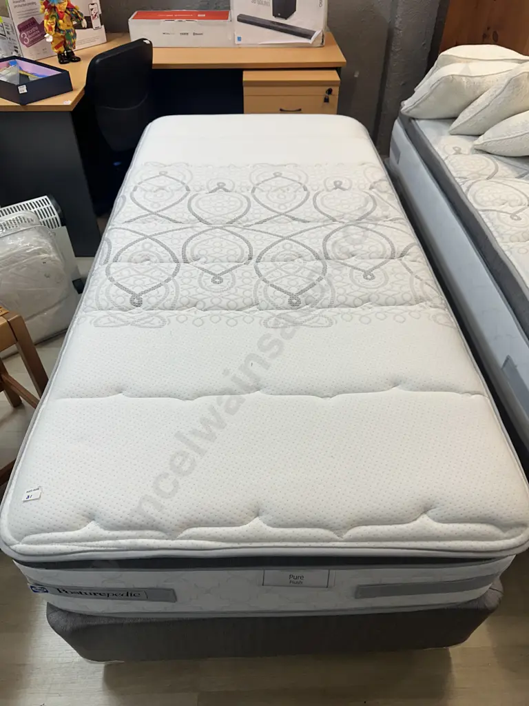 Sealy Posturepedic Aspire Pure Plush Single Size Mattress & Base Image 1++