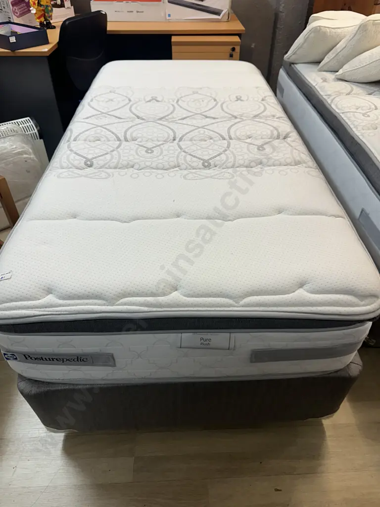 Sealy Posturepedic Aspire Pure Plush Single Size Mattress & Base Image 1++