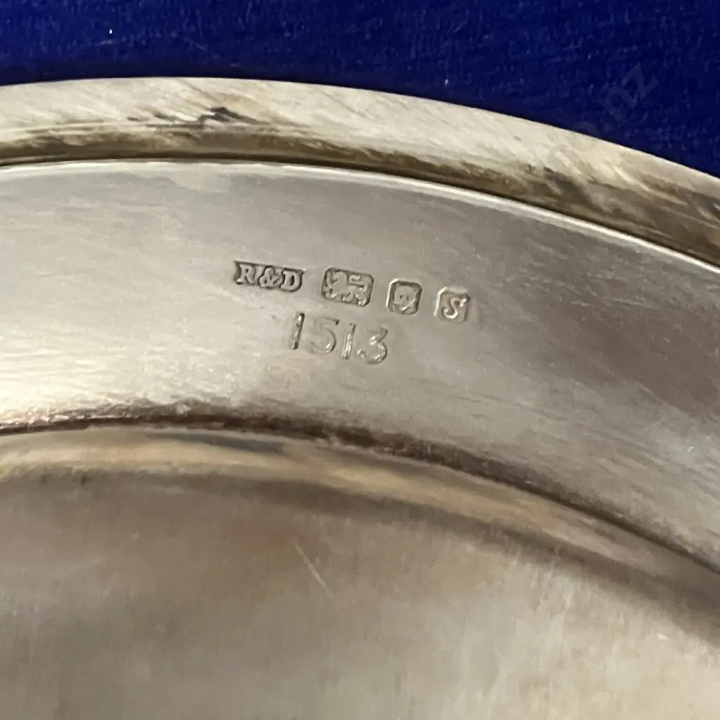 Hallmarked Sterling Silver Plate To Commemorate Princess Anne & Captain Mark Phillips Marriage - Limited 1513/2000 Image 1++