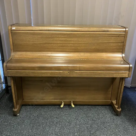 1950s Vintage Cramer Upright Piano, Mahogany Case, On Wheels, No.129429. H108 W138 D59cm