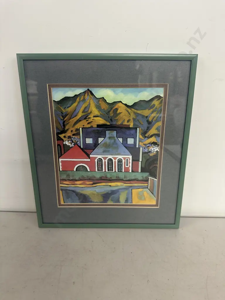 Framed Artwork 'Pump Station' Tuam Street 1970. 29 x 25.5cm Image 1++