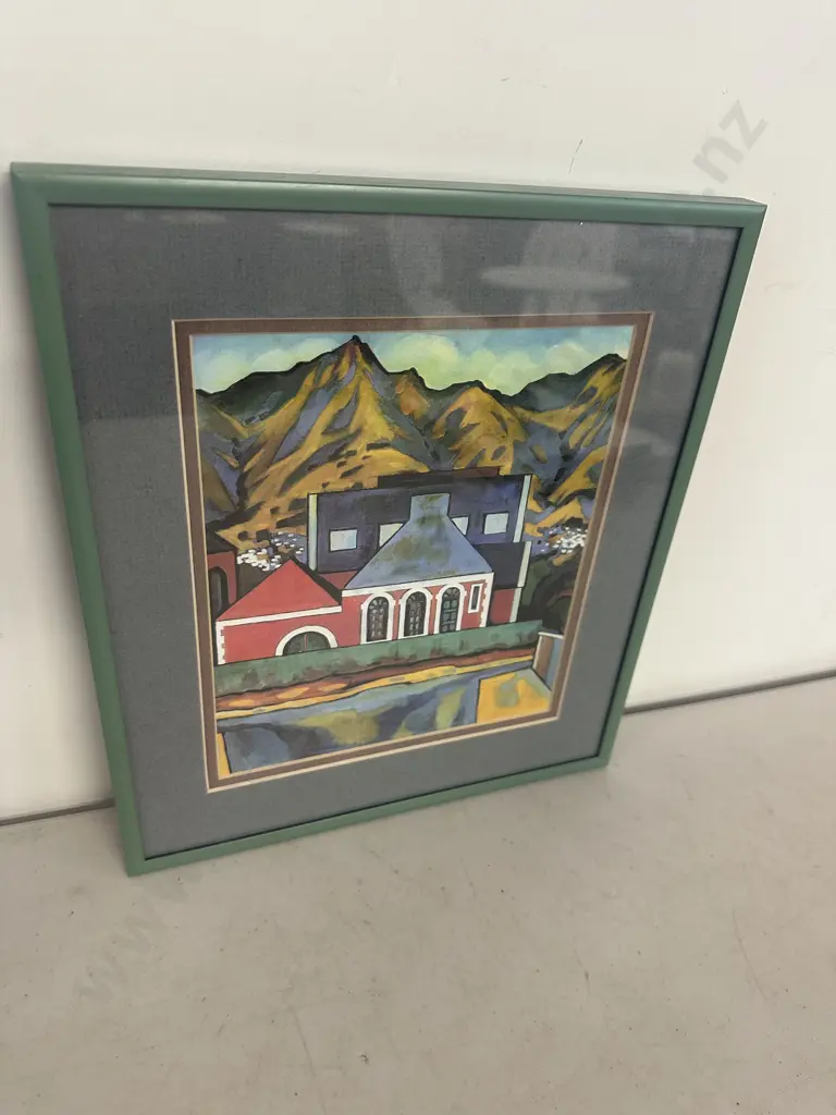 Framed Artwork 'Pump Station' Tuam Street 1970. 29 x 25.5cm Image 1++