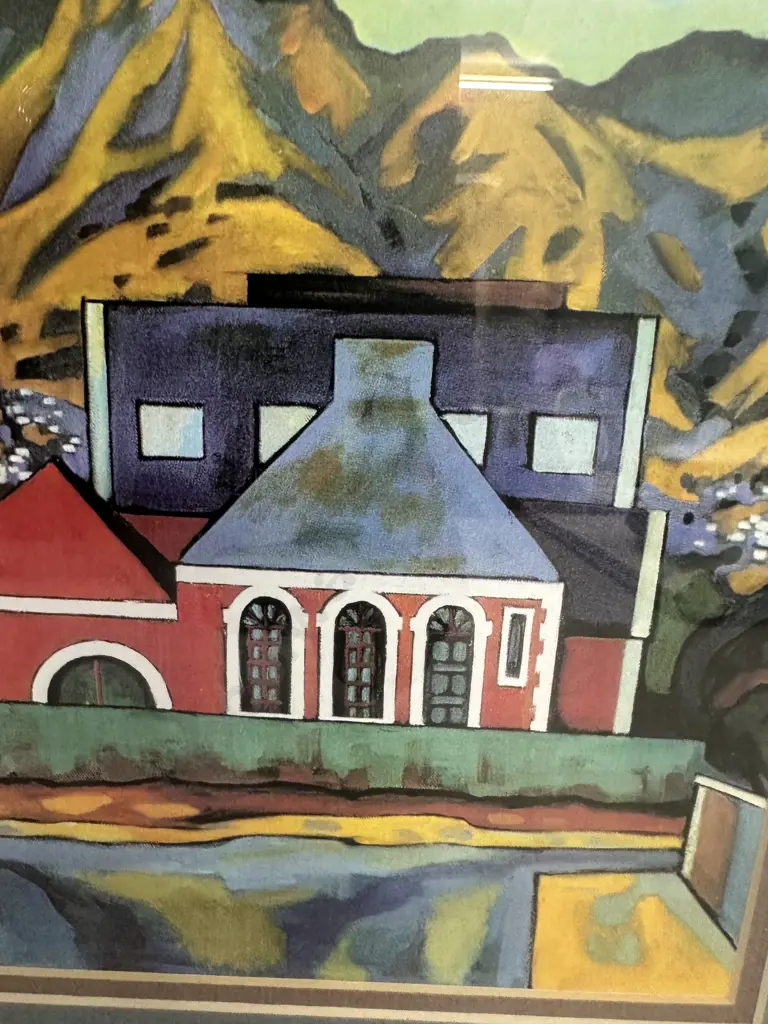 Framed Artwork 'Pump Station' Tuam Street 1970. 29 x 25.5cm Image 1++
