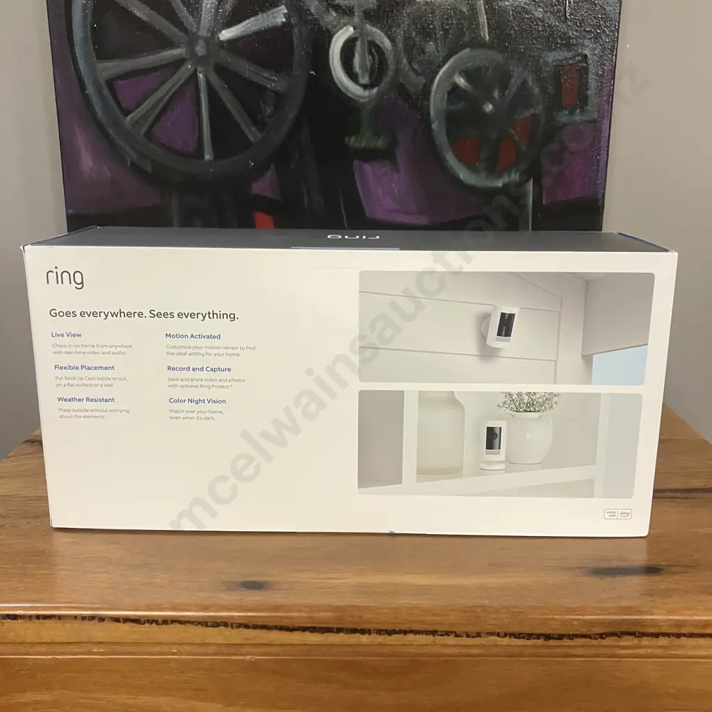 Ring Stick Up Cam Battery (3rd Generation) 4-Pack White Wireless Indoor / Outdoor Security Cameras - New In Box Image 1++