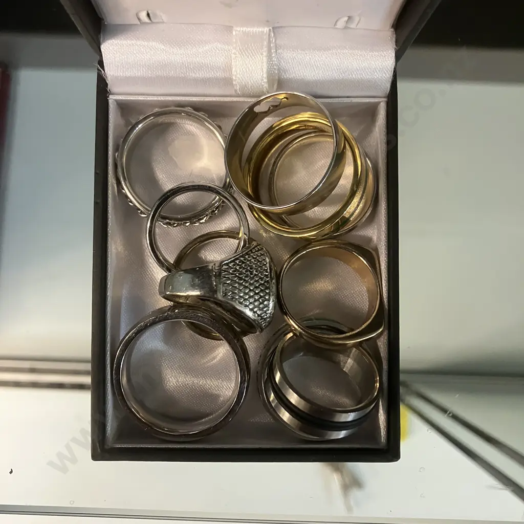 Selection Of Gold & Silver Coloured Rings Image 1++