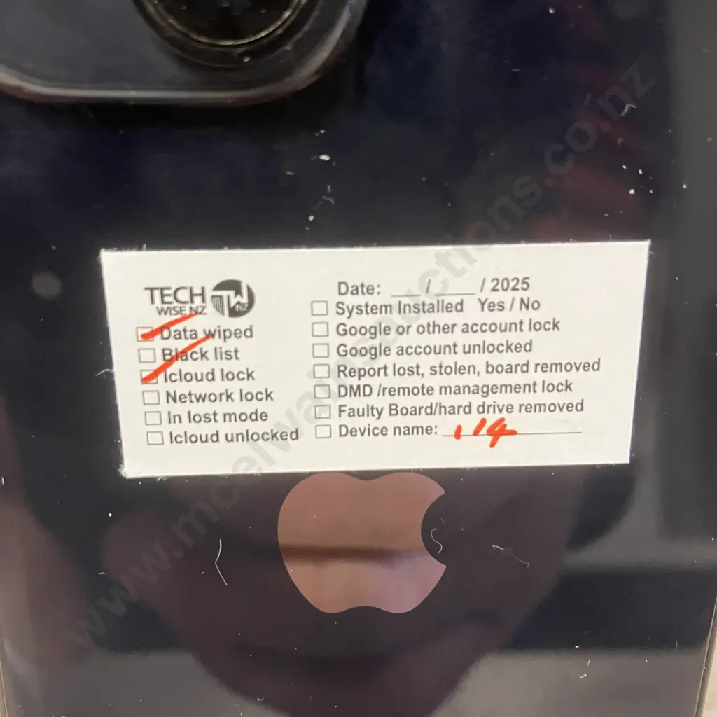 Apple iPhone 14 Black, iCloud Locked, Damaged (Sold As Is) Image 1++