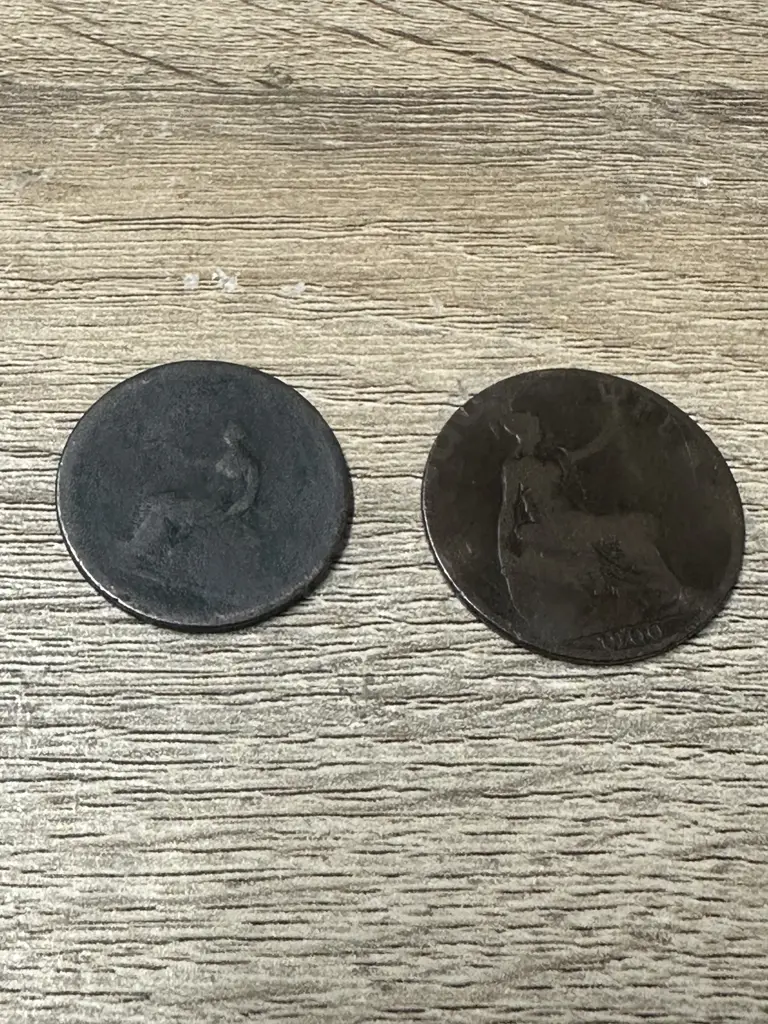 Antique Coins Including Great Britain Victoria Penny 1900 Image 1++