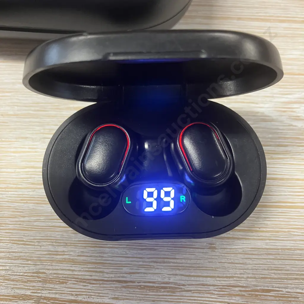 Four Pair of Wireless - Earbuds Multifunctional Touch Screen LCD Screen, OCC With Ear Hooks, Etc Image 1++