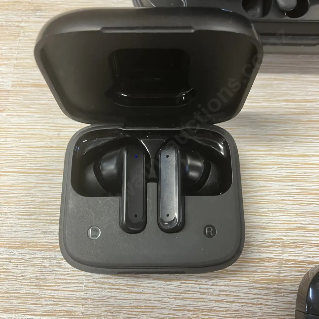 Four Pair of Wireless - Earbuds Multifunctional Touch Screen LCD Screen, OCC With Ear Hooks, Etc Image 1++