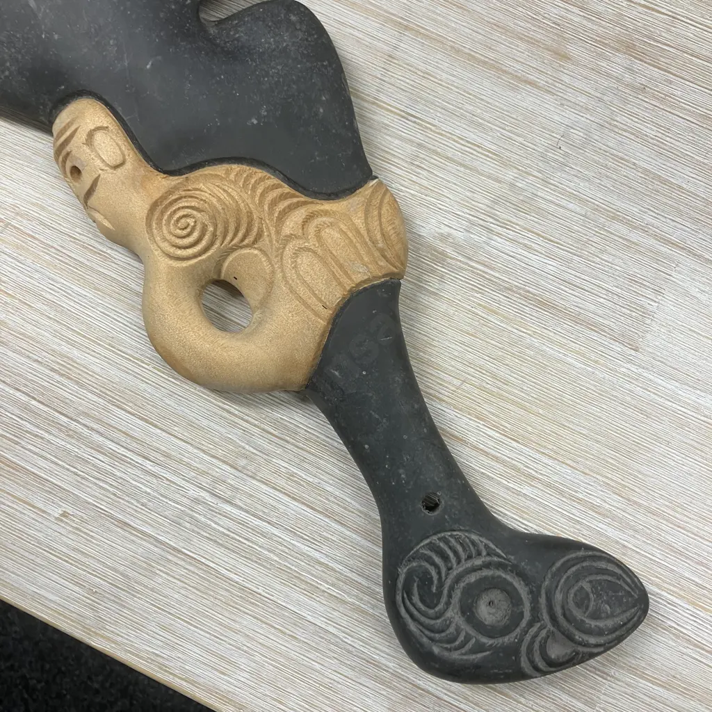 Carved Kauri Wahaika. L40cm Image 1++