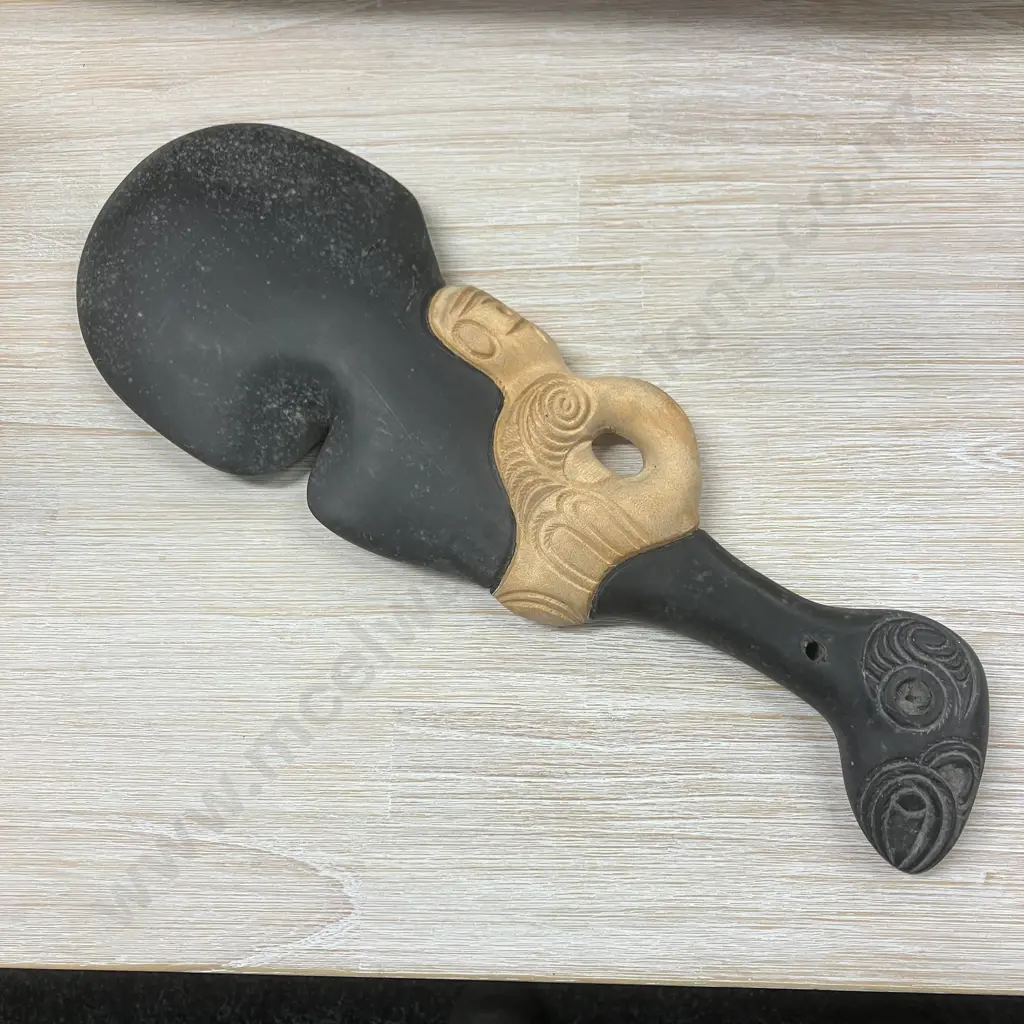 Carved Kauri Wahaika. L40cm Image 1++