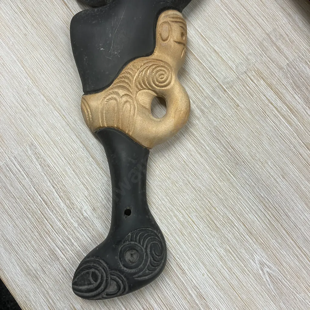 Carved Kauri Wahaika. L40cm Image 1++