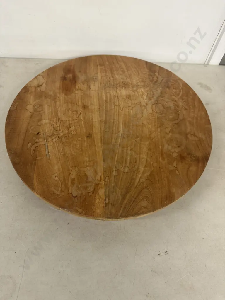 Round Wooden/Ratten Base Serving Tray H6,Dia50cm. Image 1++