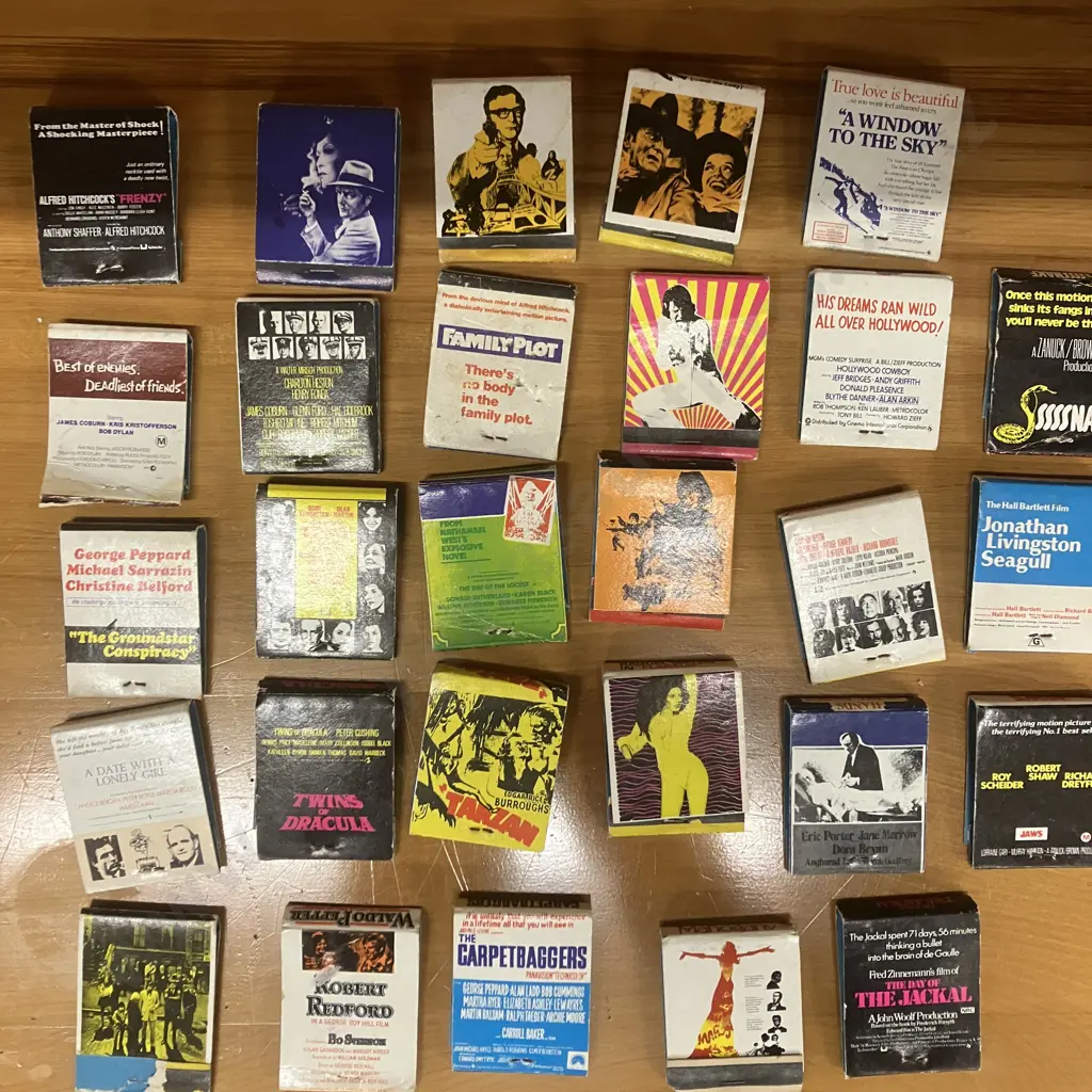 Vintage Collectable Movie Matchbooks x 28 In a Bowl Image 1++