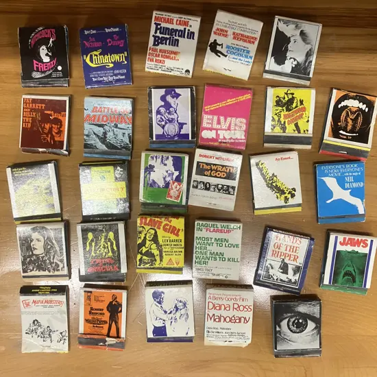 Vintage Collectable Movie Matchbooks x 28 In a Bowl