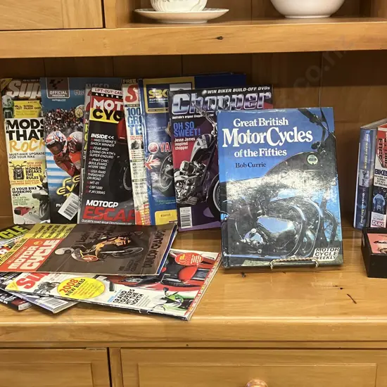 Great British Motorcycles of the Fifties Bob Currie, Hugo Wilson Hot Bikes, Bike Coasters, Video Tapes