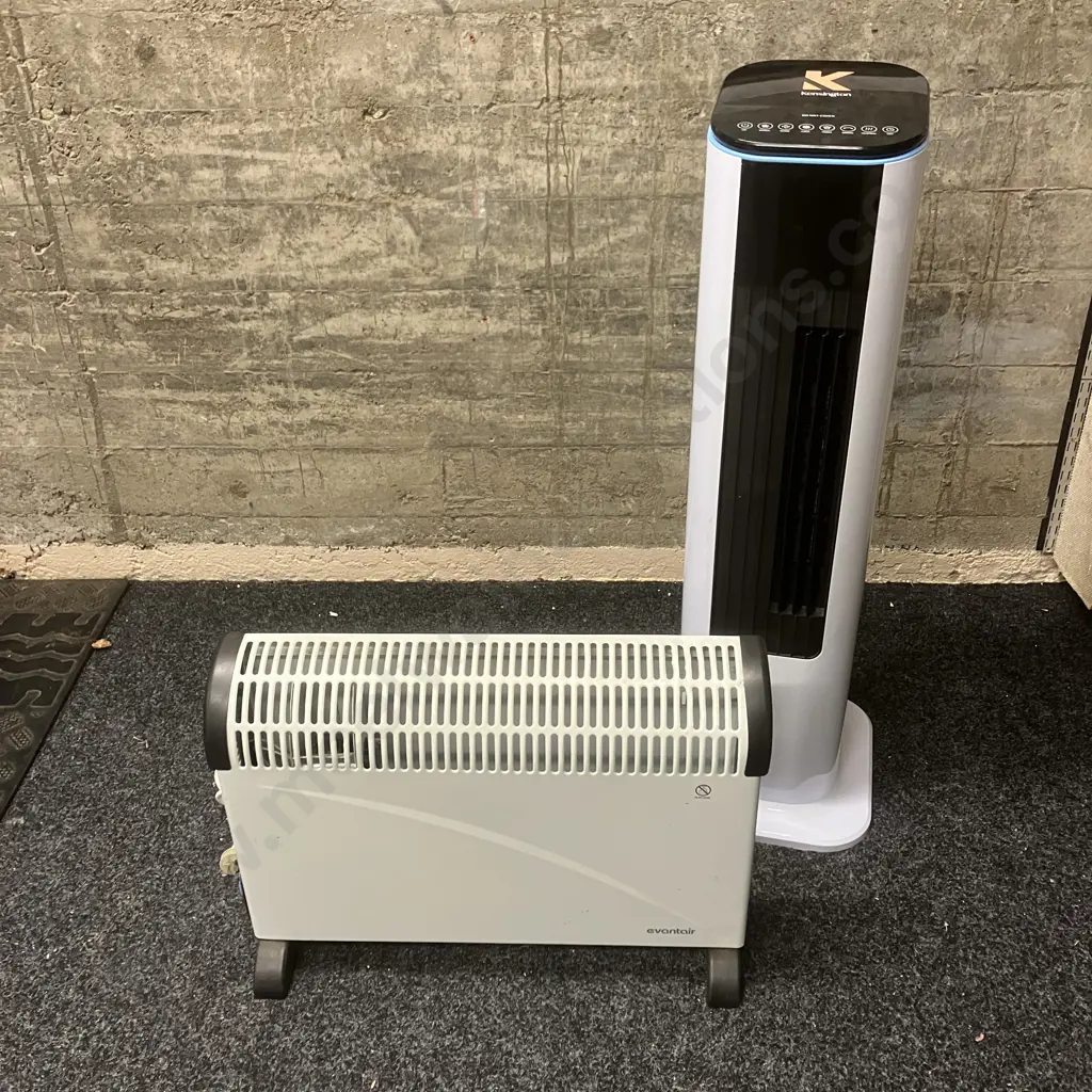 Kensington 3-In-1 Tower Fan Heater NDY-FH205 & Evantair Heater TWDLO1TF Image 1++