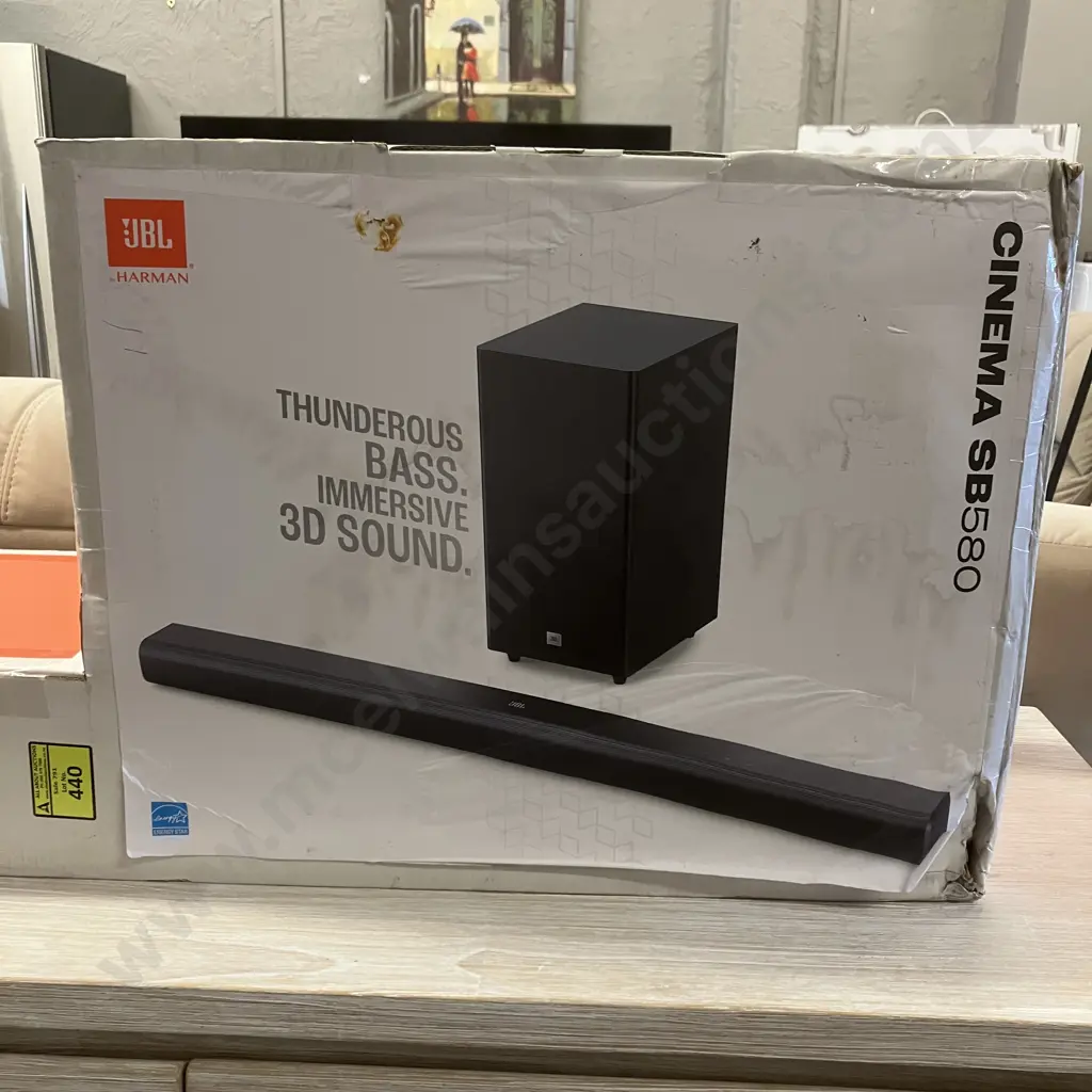 JBL by Harman Cinema SB580 - 3.1 Channel Soundbar with Virtual Dolby Atmos® and Wireless Subwoofer Image 1++