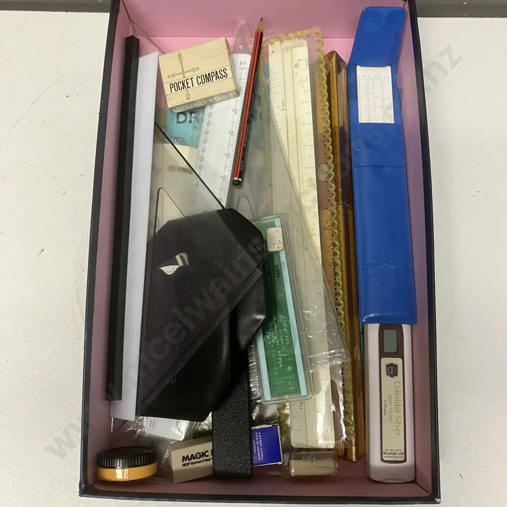Box Lot Pilot Slide Rule (Japan), Rulers, Stationery Items Etc Image 1++
