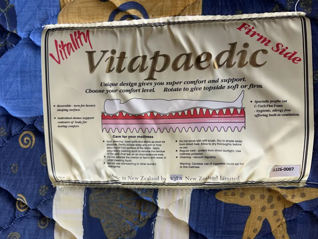 Vitapedic Vitality Single Size Mattress & Base Image 1++