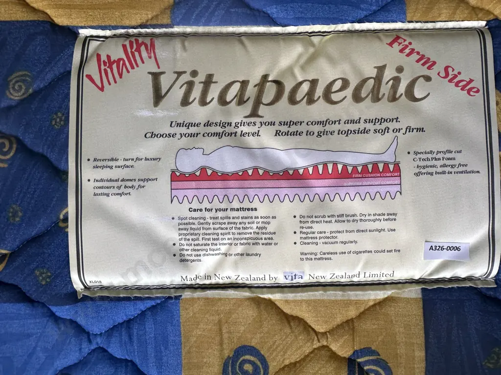 Vitapedic Vitality Single Size Mattress & Base Image 1++