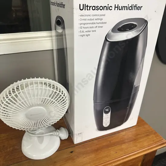 Anko Ultra Sonic Dehumidifier & Ring Grip Desk Top Fan