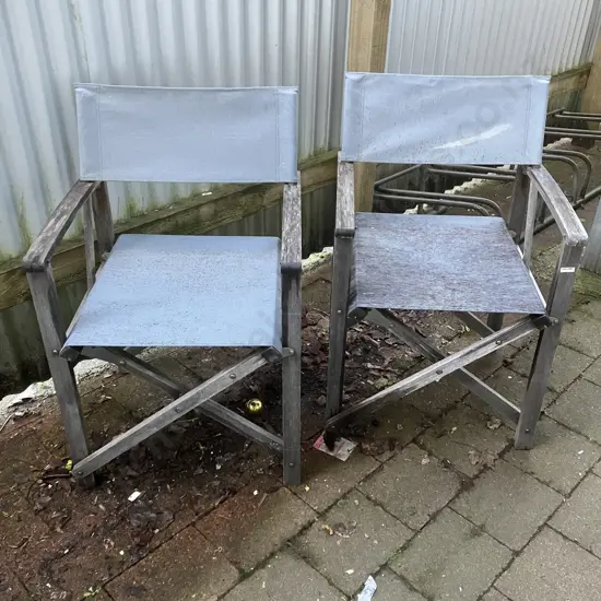 Pair of Nouveau Cafe Collection Directors Chairs